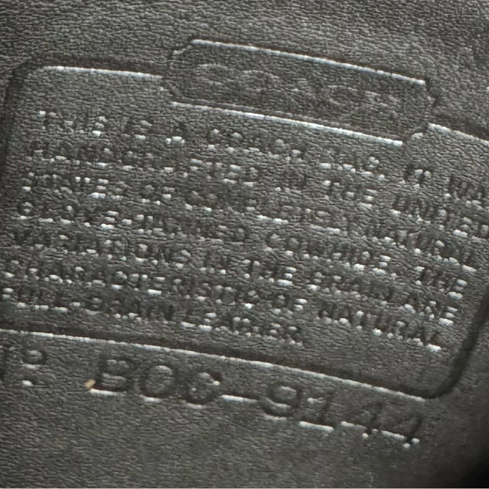 Vintage Coach Legacy Studio Flap 9144 black with Hang Tag in Great Condition - Picture 7 of 8